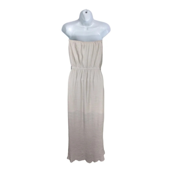 UK2LA Strapless Dress Beige M - Picture 6 of 9